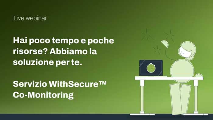 Servizio WithSecure Co-Monitoring: protezione 24/7